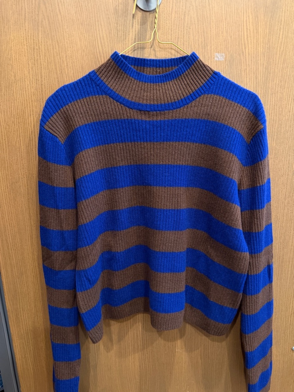 Clare V. x Monoprix Striped Turtleneck Sweater